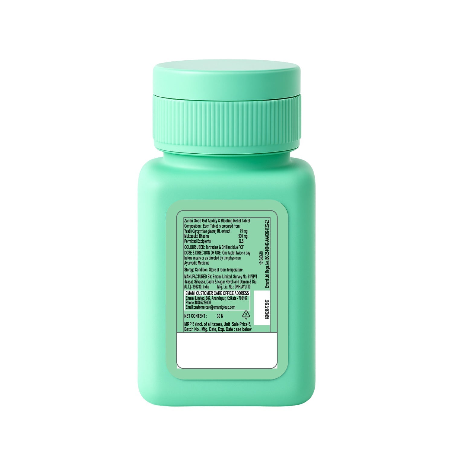 Zandu Good Gut Acidity & Bloating Relief 30 Tablets