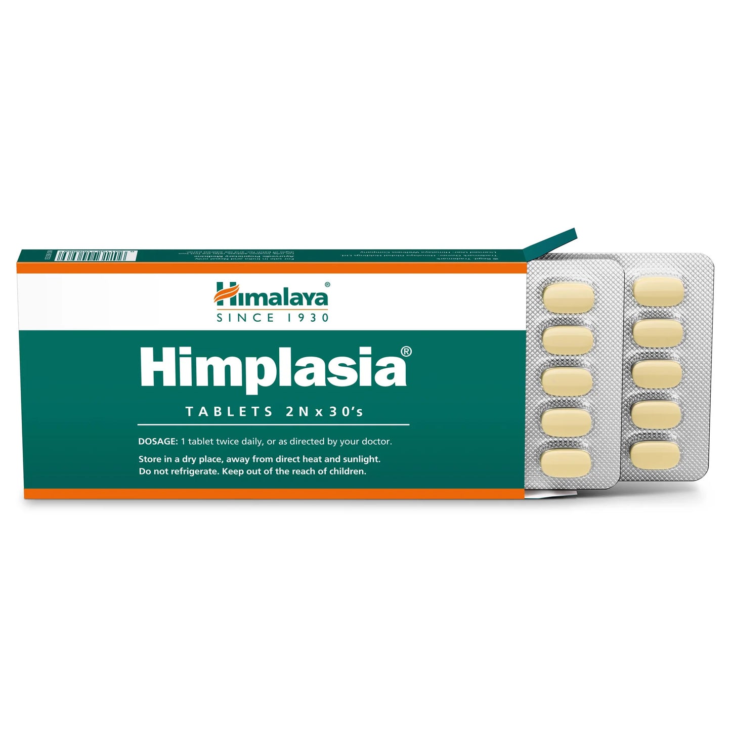 Himalaya Himplasia tablets packaging on a white background