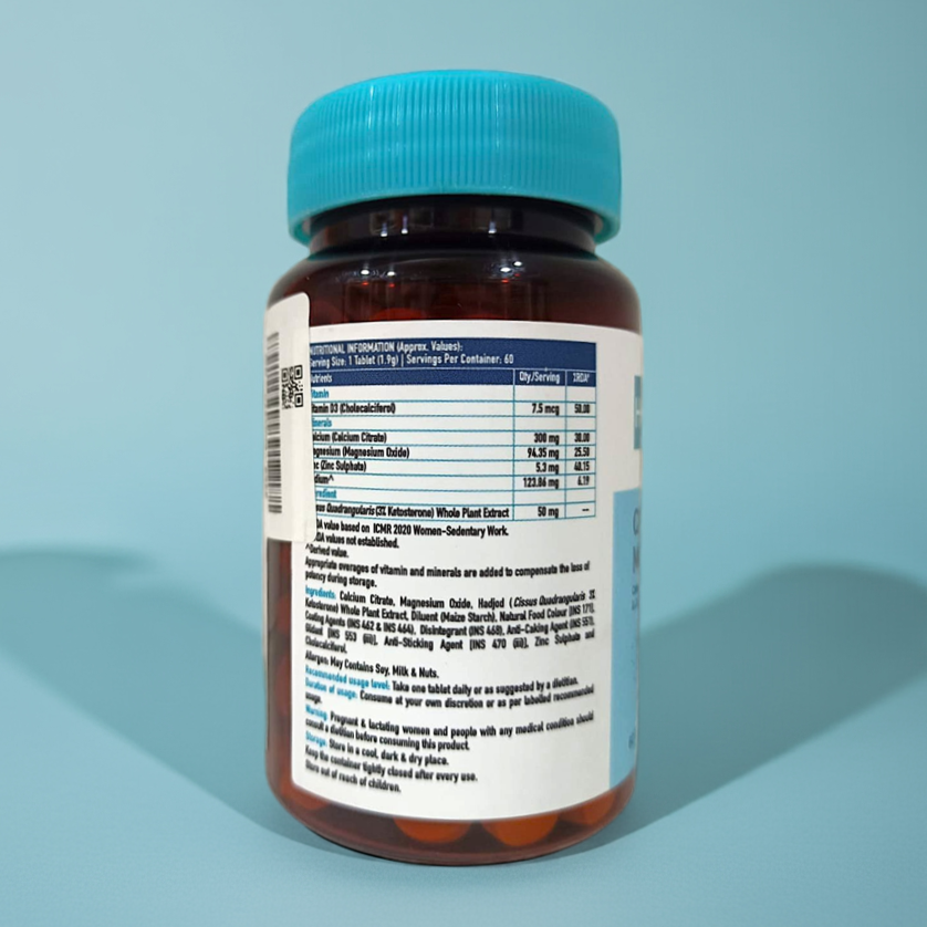 HK Vitals Calcium Magnesium Zinc 60 Tablets