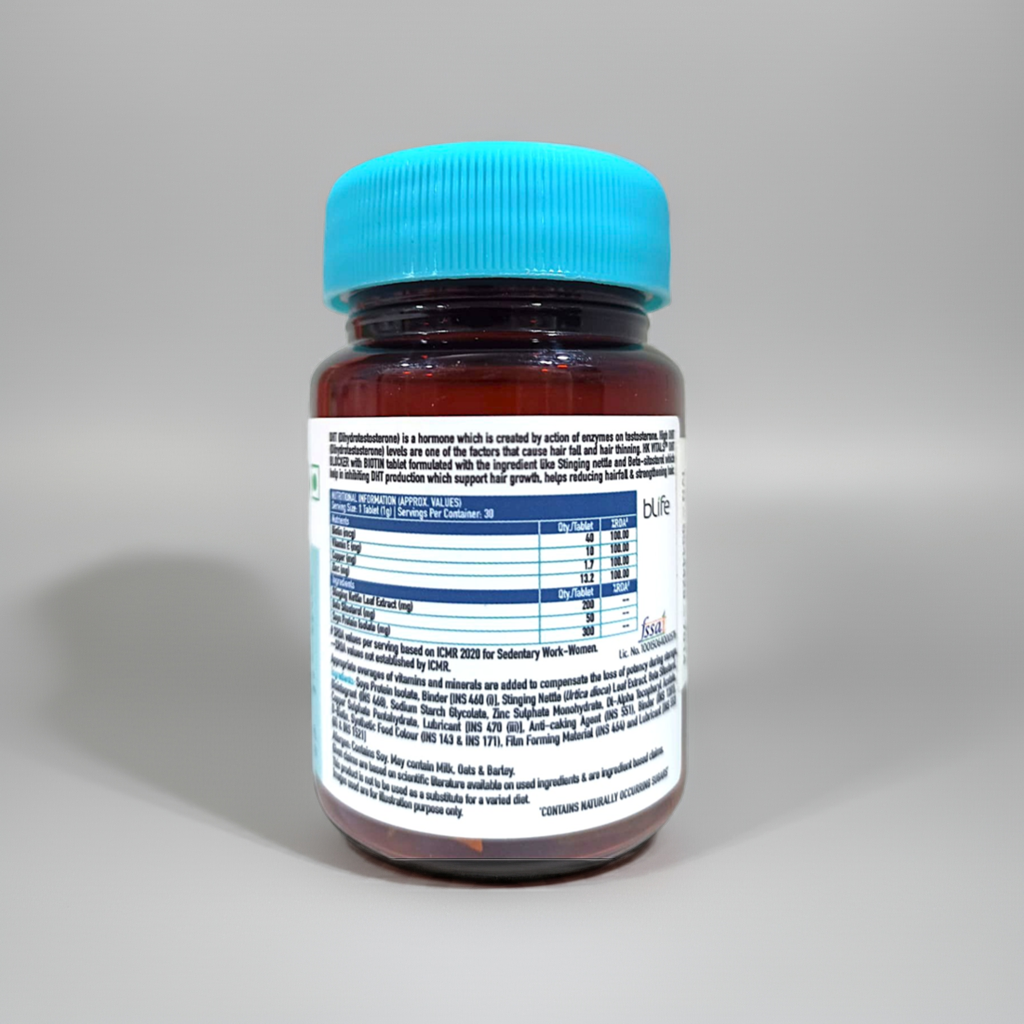 HK Vitals DHT Blocker with Biotin 30 Tablets (Pack Of 2)