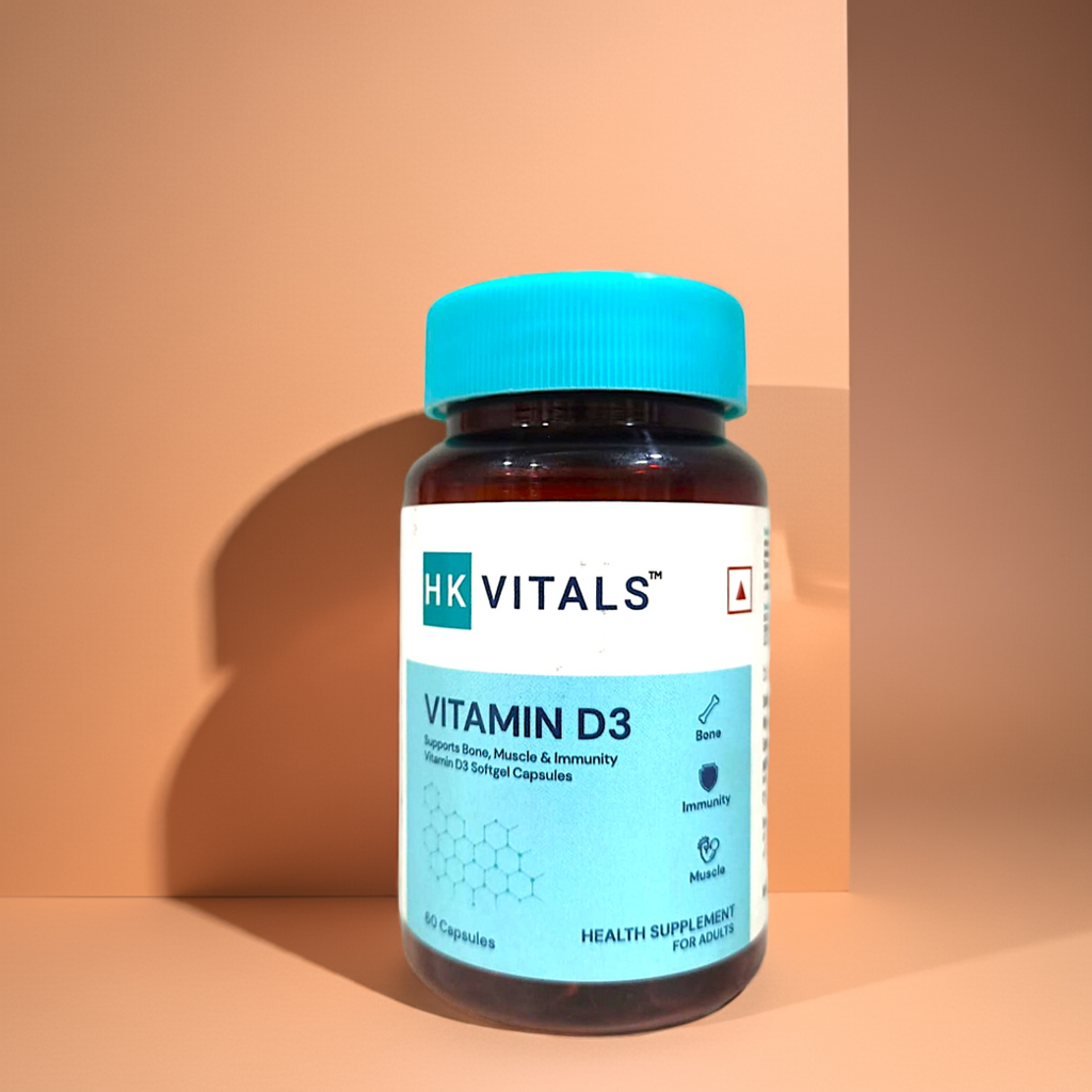 HK Vitals Vitamin D3 60 Capsules (Pack Of 2)