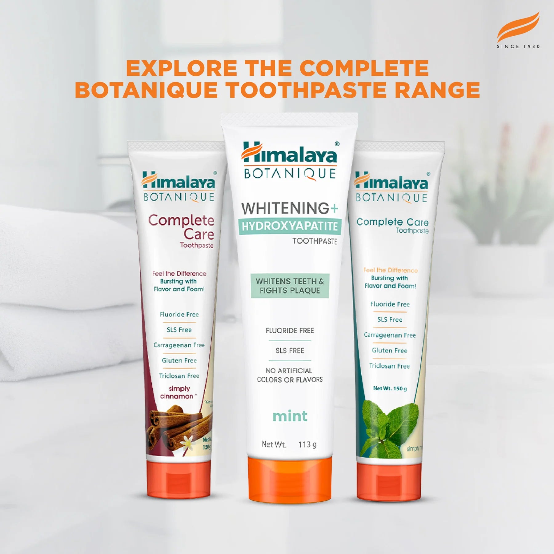 Himalaya Botanique Whitening+ Hydroxyapatite Toothpaste 113g