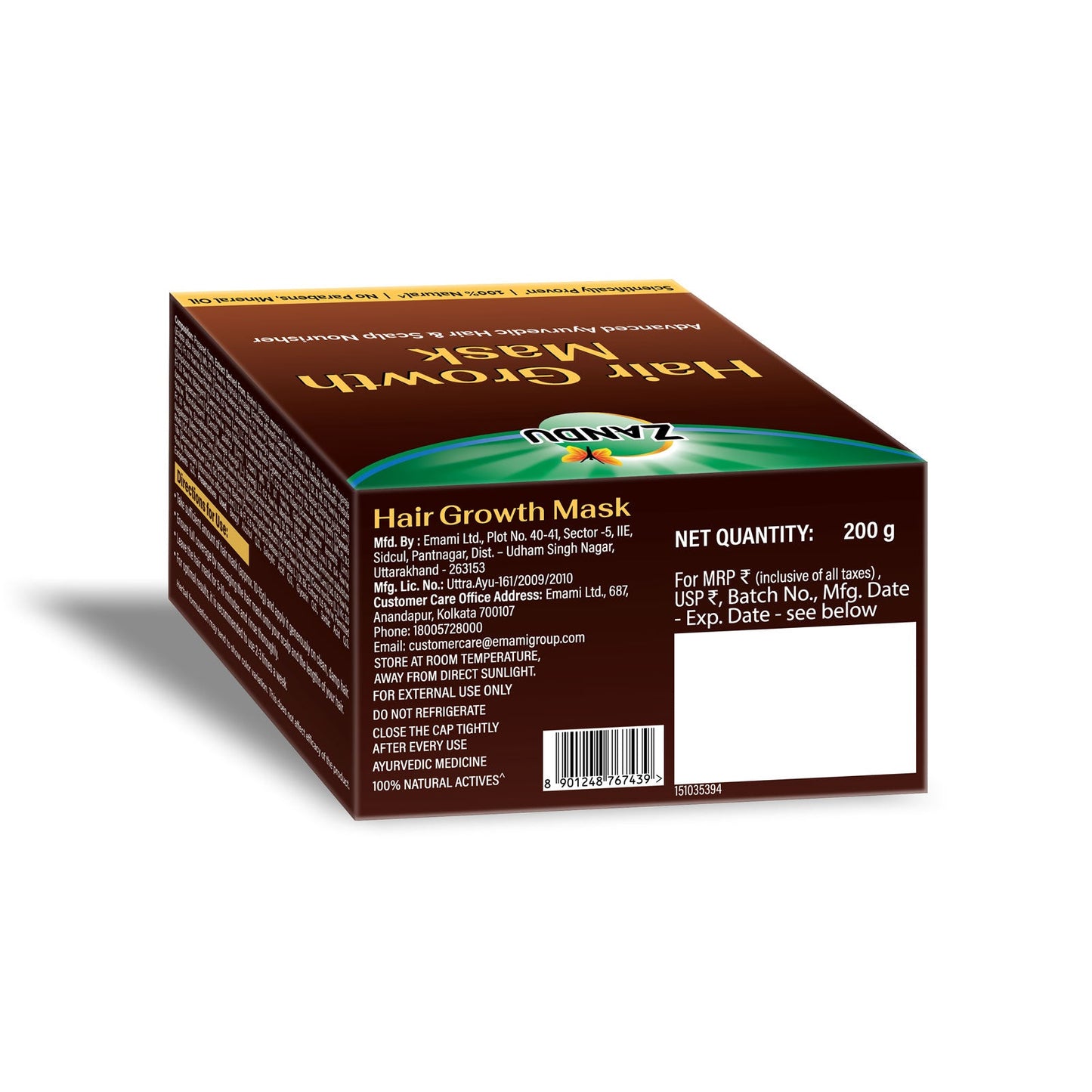 Zandu Ayurvedic Hair Growth Mask 200g