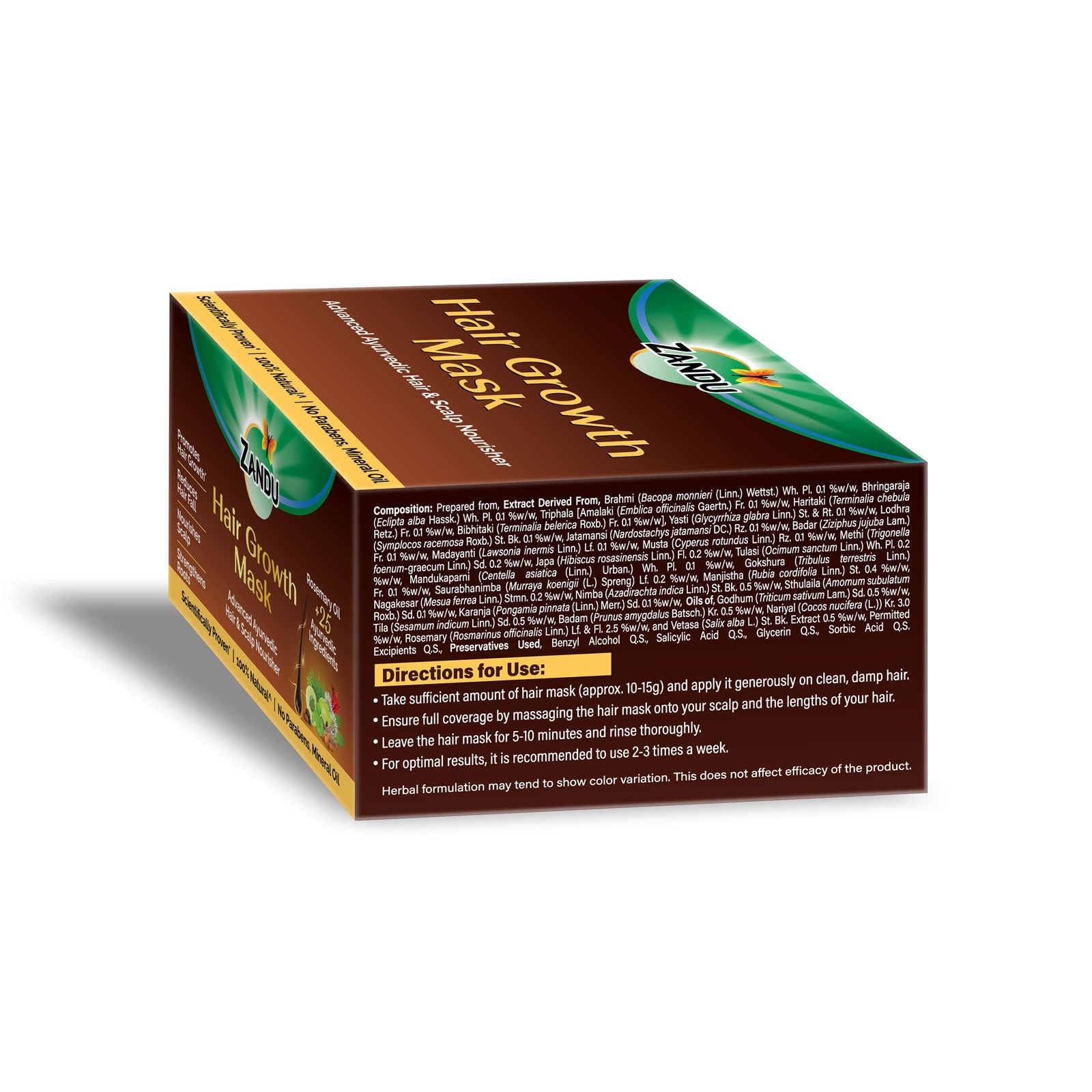 Zandu Hair Growth Ayurvedic Capsules & Mask Combo