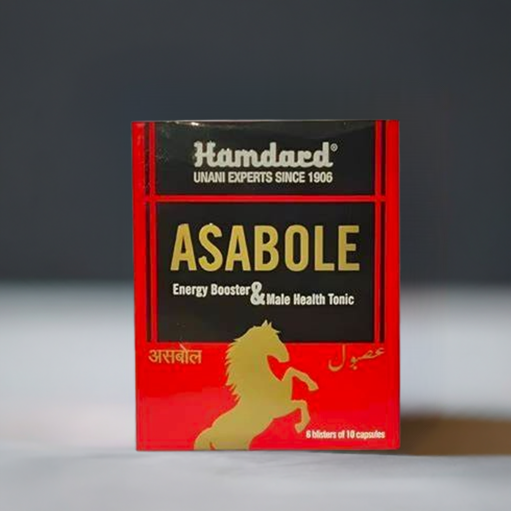 Hamdard Asabole 60 Capsules Unani Herbal Supplement for Male Vitality