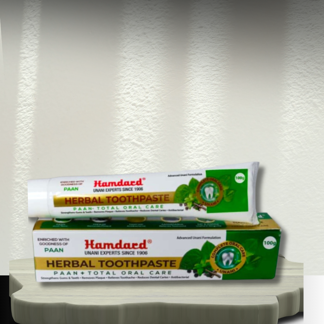 Hamdard Herbal Toothpaste Paan+Total Oral Care 100g (Pack Of 2)