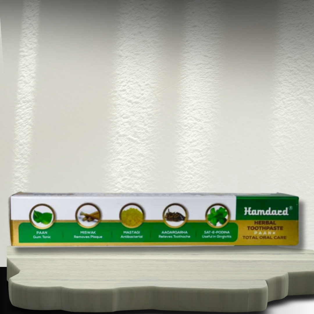 Hamdard Herbal Toothpaste Paan+Total Oral Care 100g (Pack Of 2)