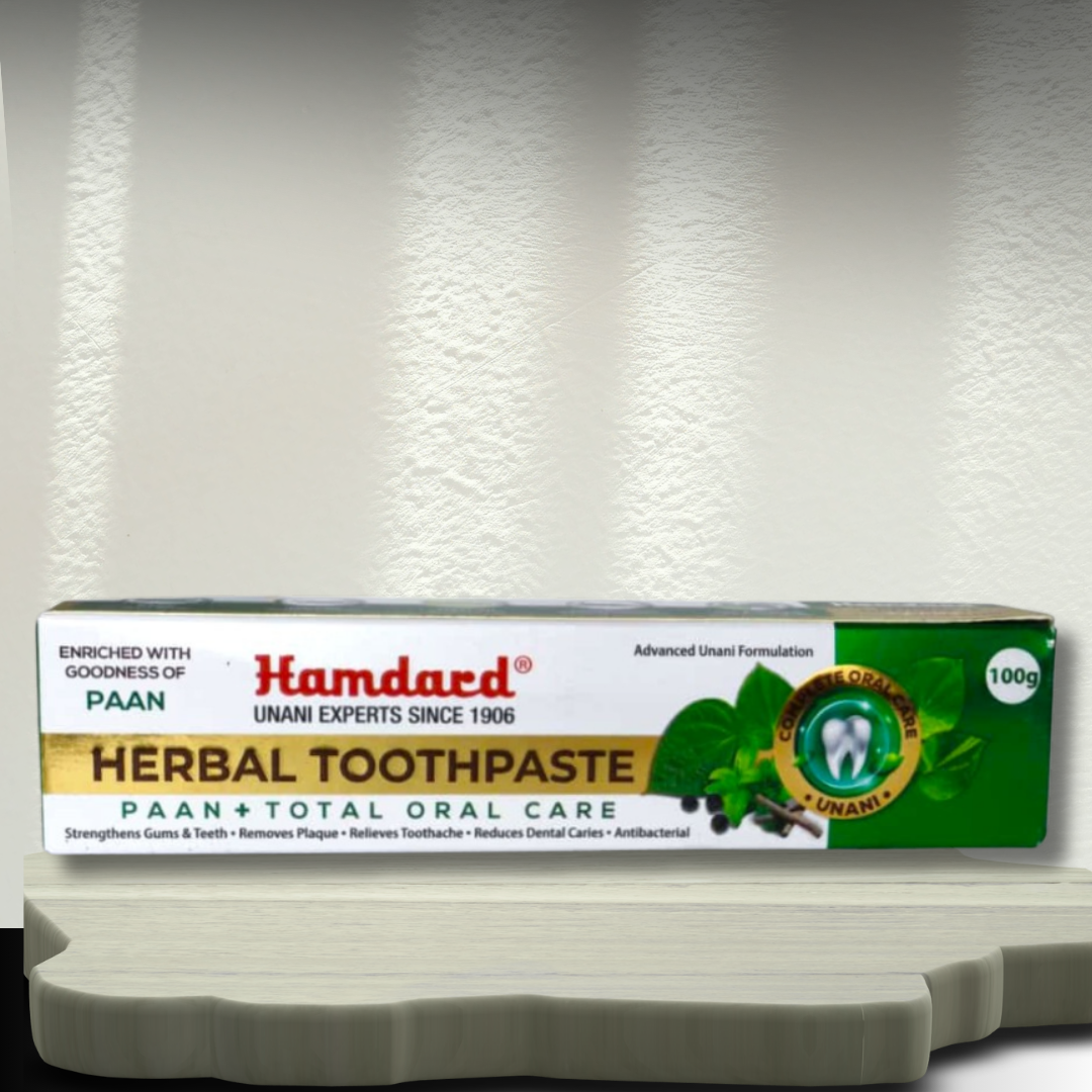 Hamdard Herbal Toothpaste Paan+Total Oral Care 100g (Pack Of 2)