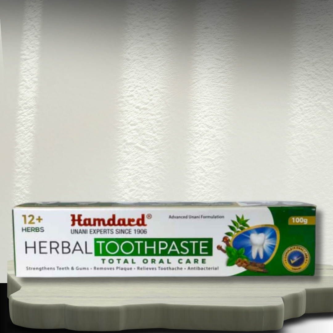 Hamdard Herbal Toothpaste Total Oral Care 100g (Pack Of 3)