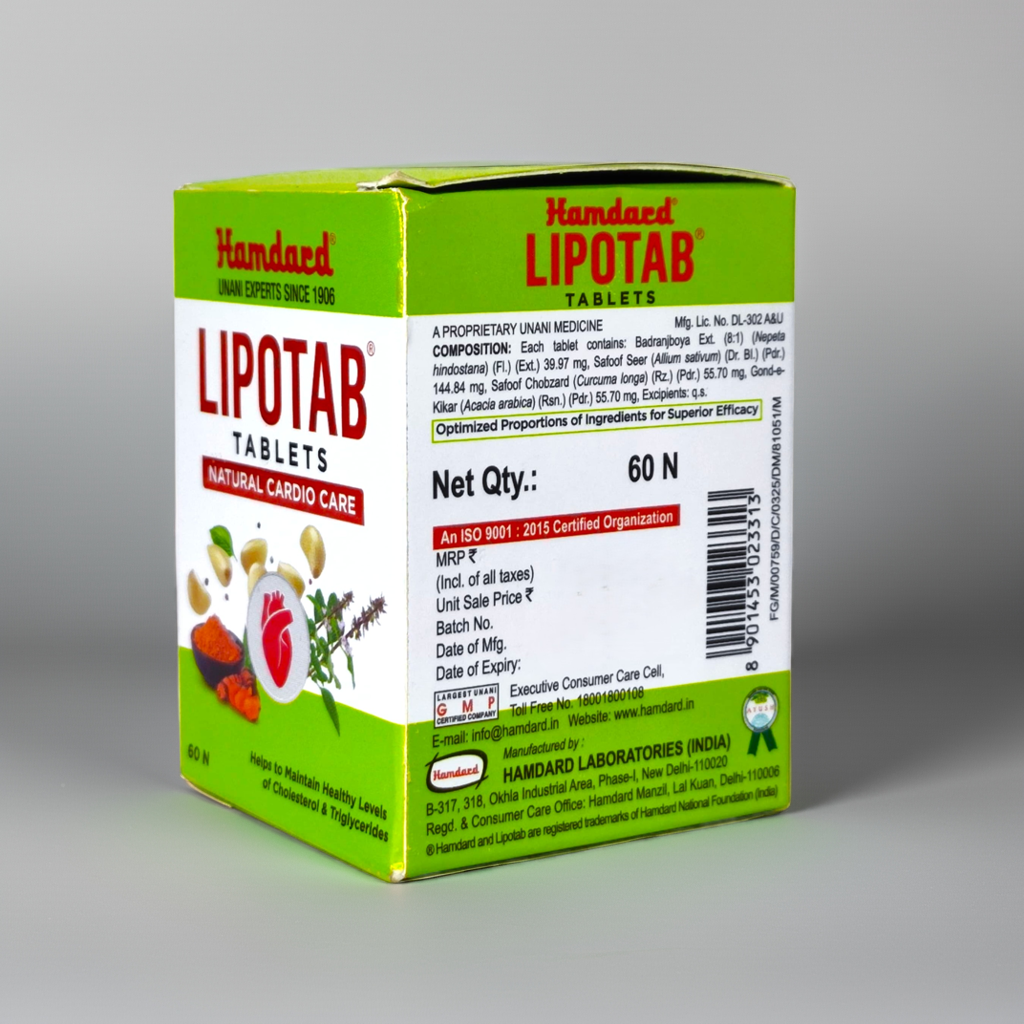 Hamdard Lipotab Tablet 60 Tablets (Pack Of 2)