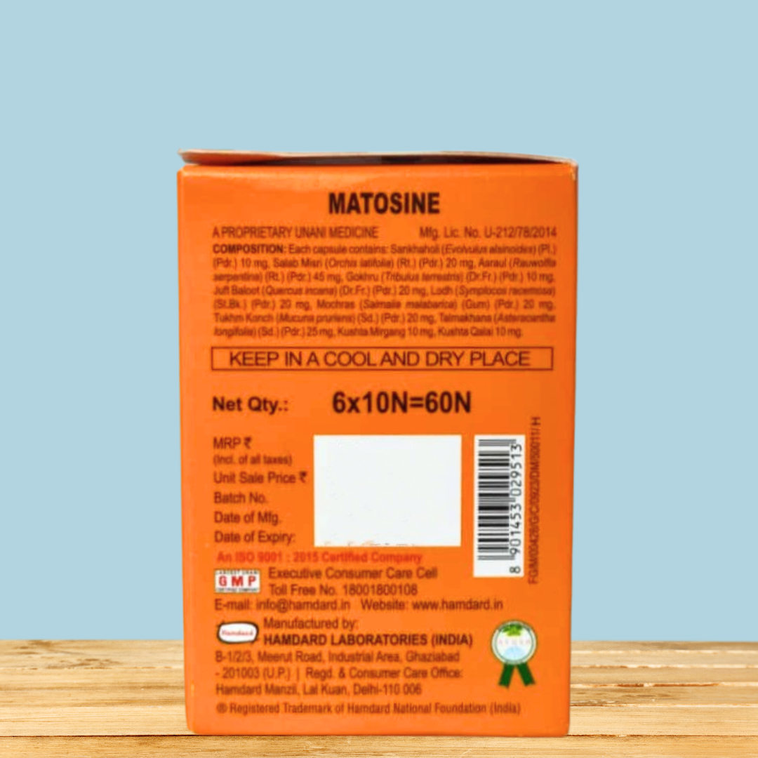 Hamdard Matosine 60 Capsules