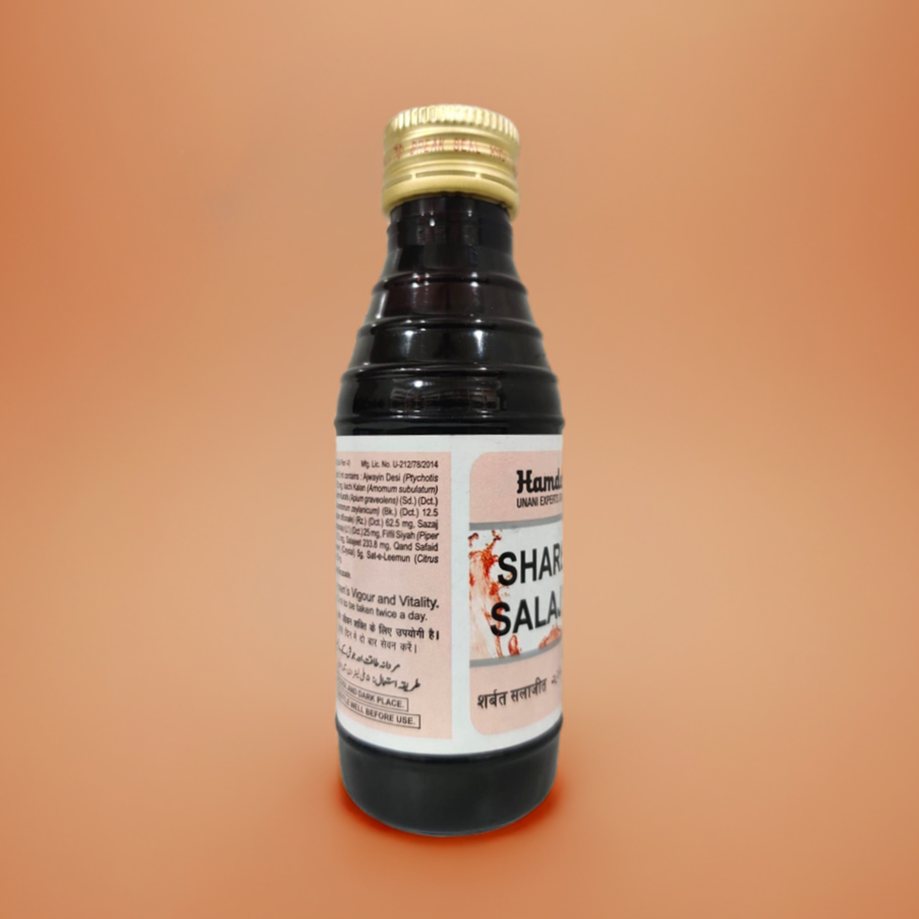 Hamdard Sharbat Salajit 100ml  Traditional Herbal Syrup with Shilajit and Kand Safed