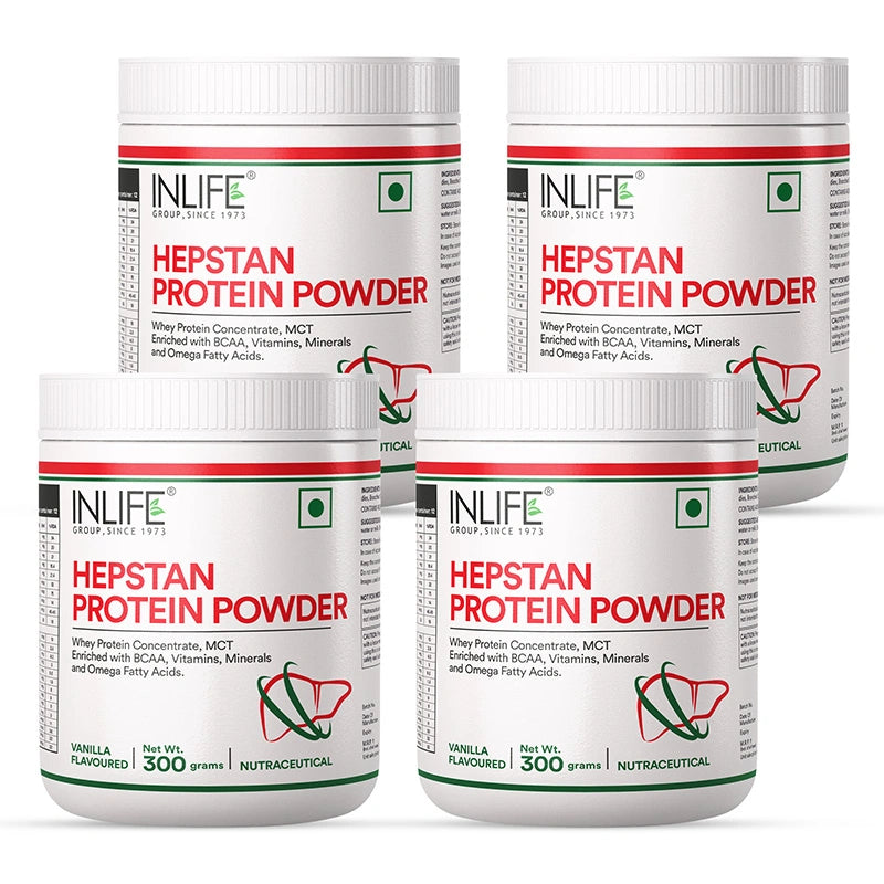 Inlife Hepstan Protein Powder Supplement | 300g (Vanilla) - 10