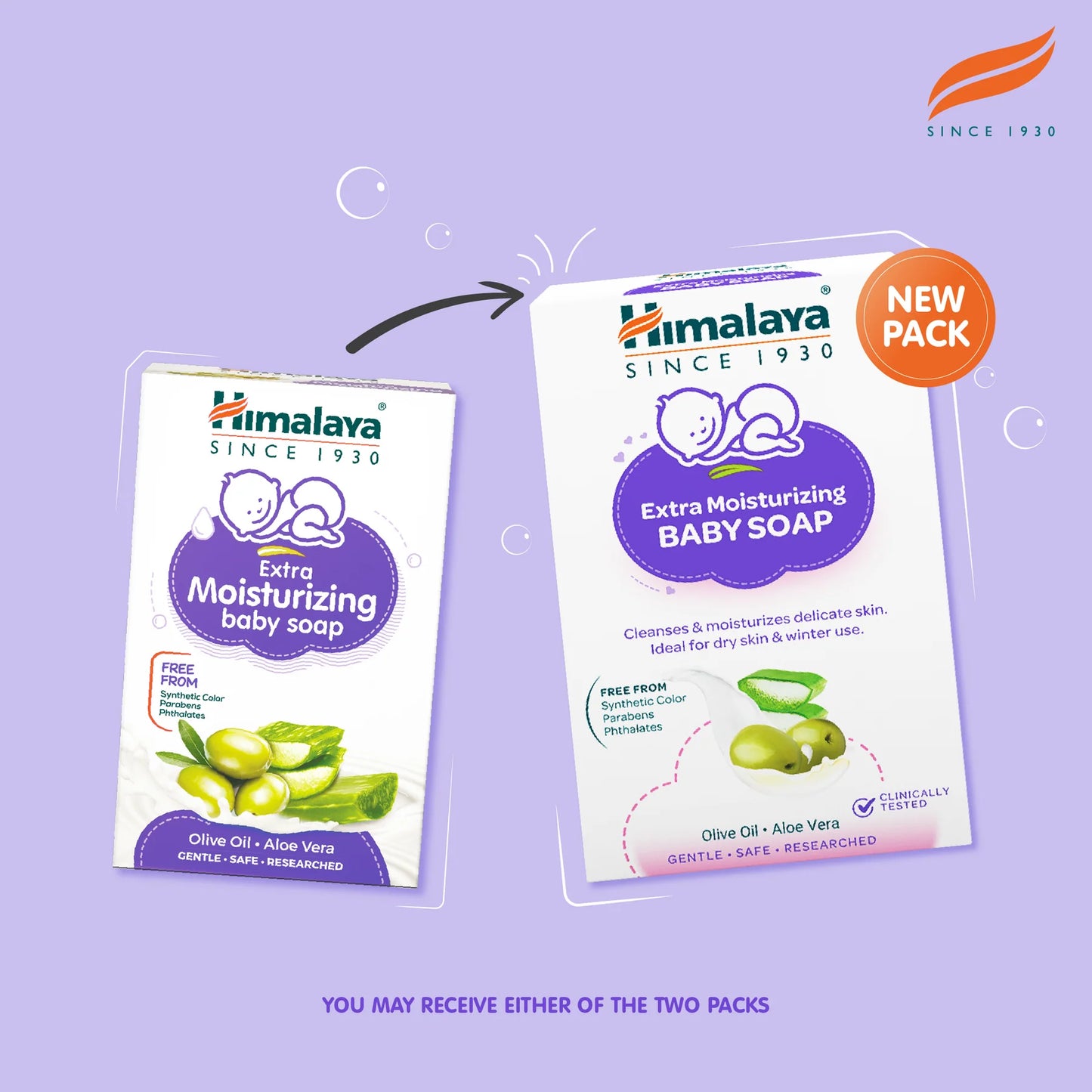 Himalaya Extra Moisturizing Baby Soap 75g (Pack Of 2)