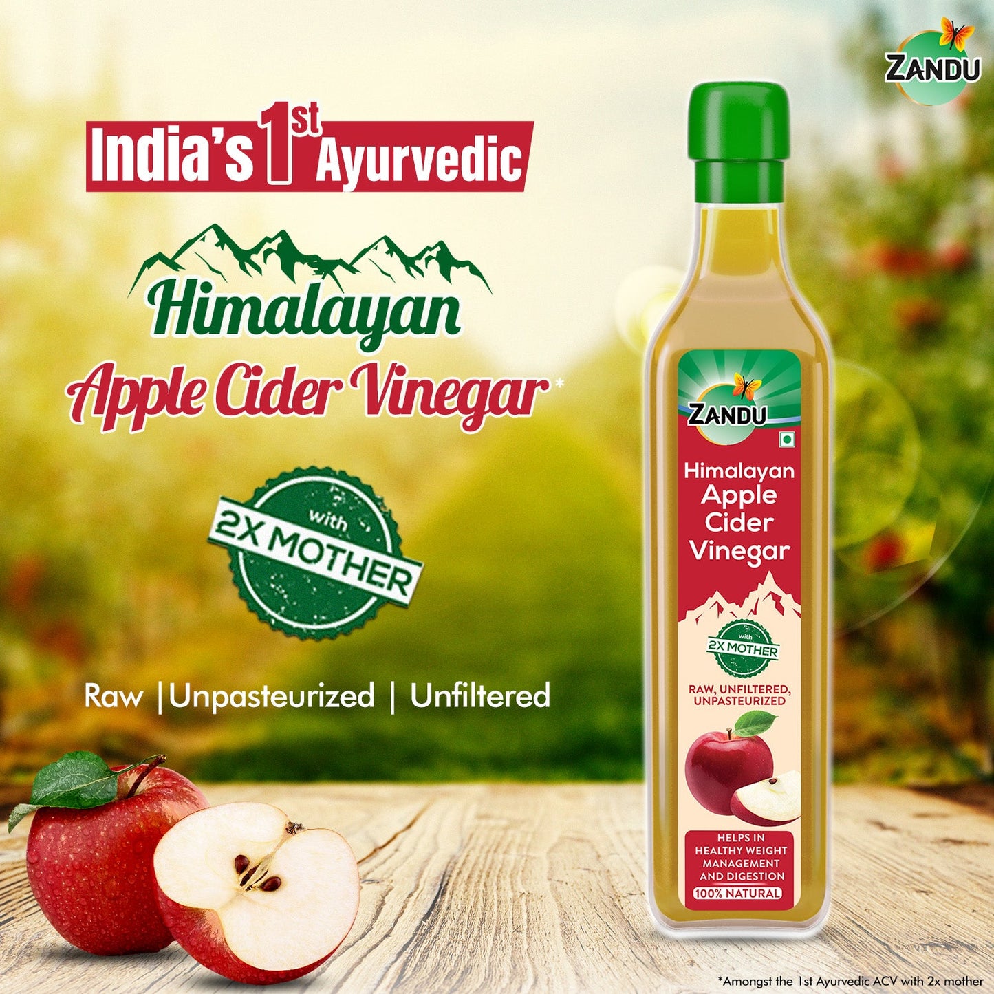 Zandu Himalayan Apple Cider Vinegar 500ml
