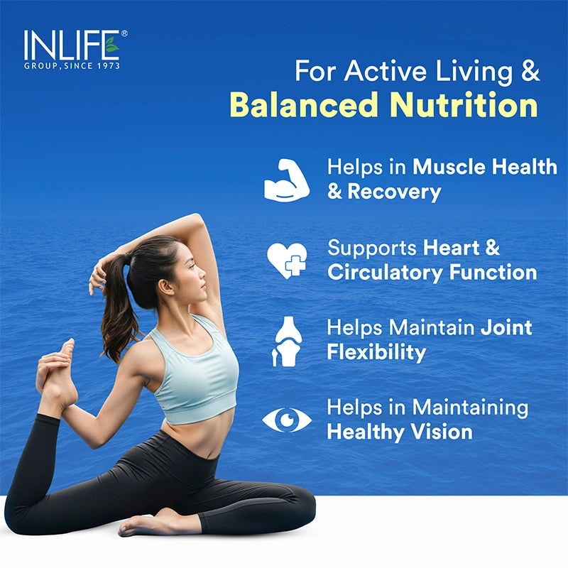 Inlife Vitamin B12, Fish oil & Vitamin D3 5000 IU Combo | Support Bone, Heart & Nerve - 7