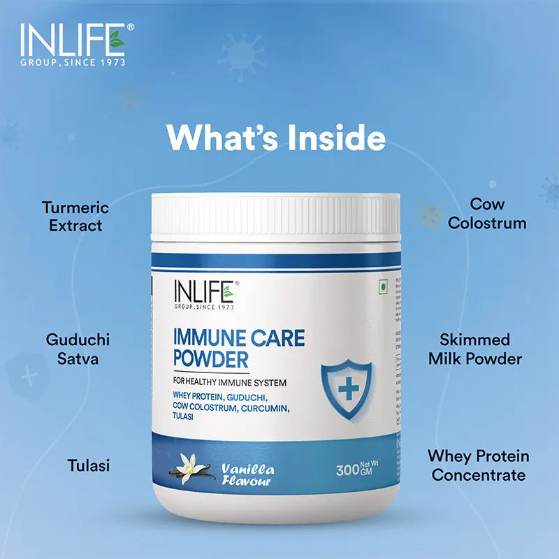 Inlife Immune Care Powder with Whey Protein | 300g (Vanilla) - 4