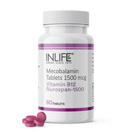 Inlife Vitamin B12 Supplement Methylcobalamin (Mecobalamin) 1500mcg 60 Tablets
