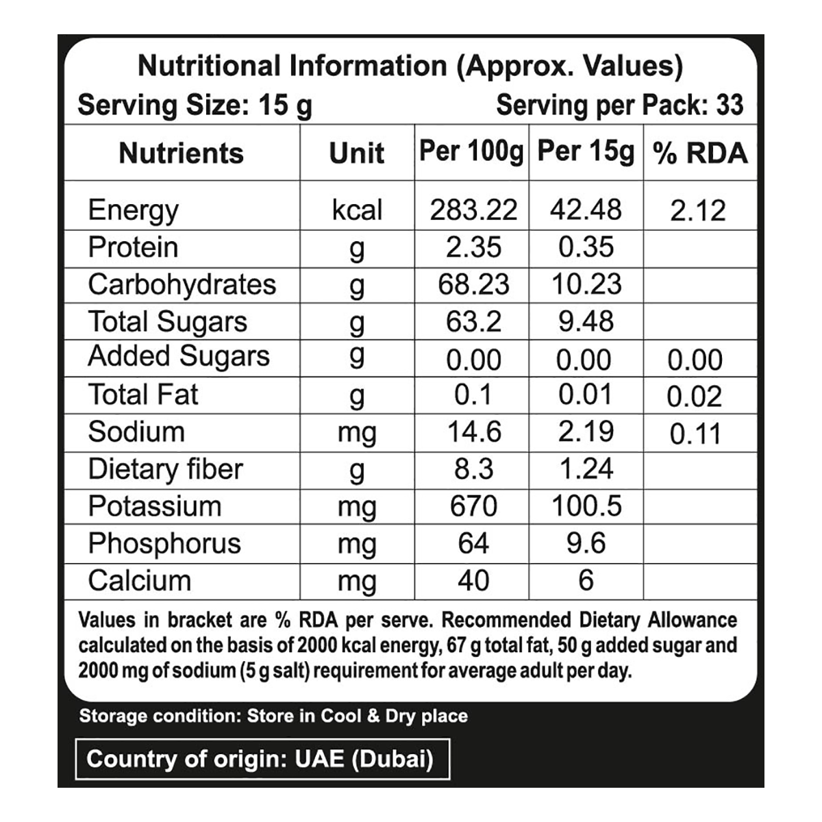 Patanjali Dates (Kalmi) 500g