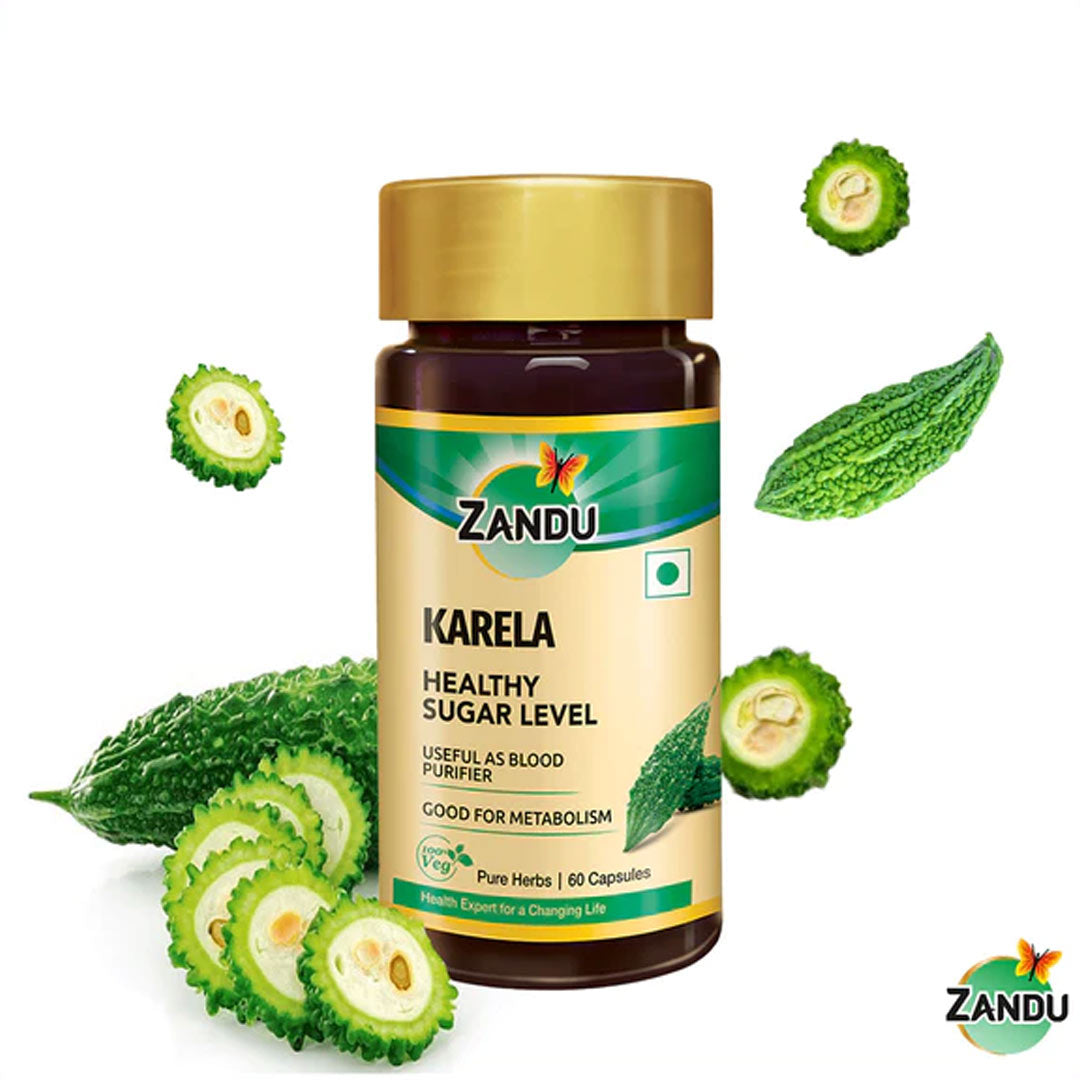 Zandu Karela 60 Capsules