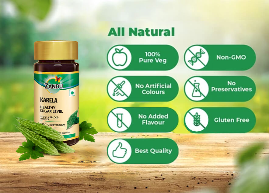 Zandu Karela 60 Capsules