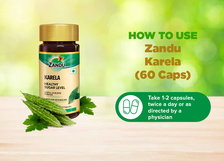 Zandu Karela 60 Capsules