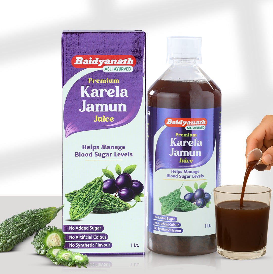 Karela Jamun Juice Maintain Healthy Blood Sugar Levels-1 Ltr