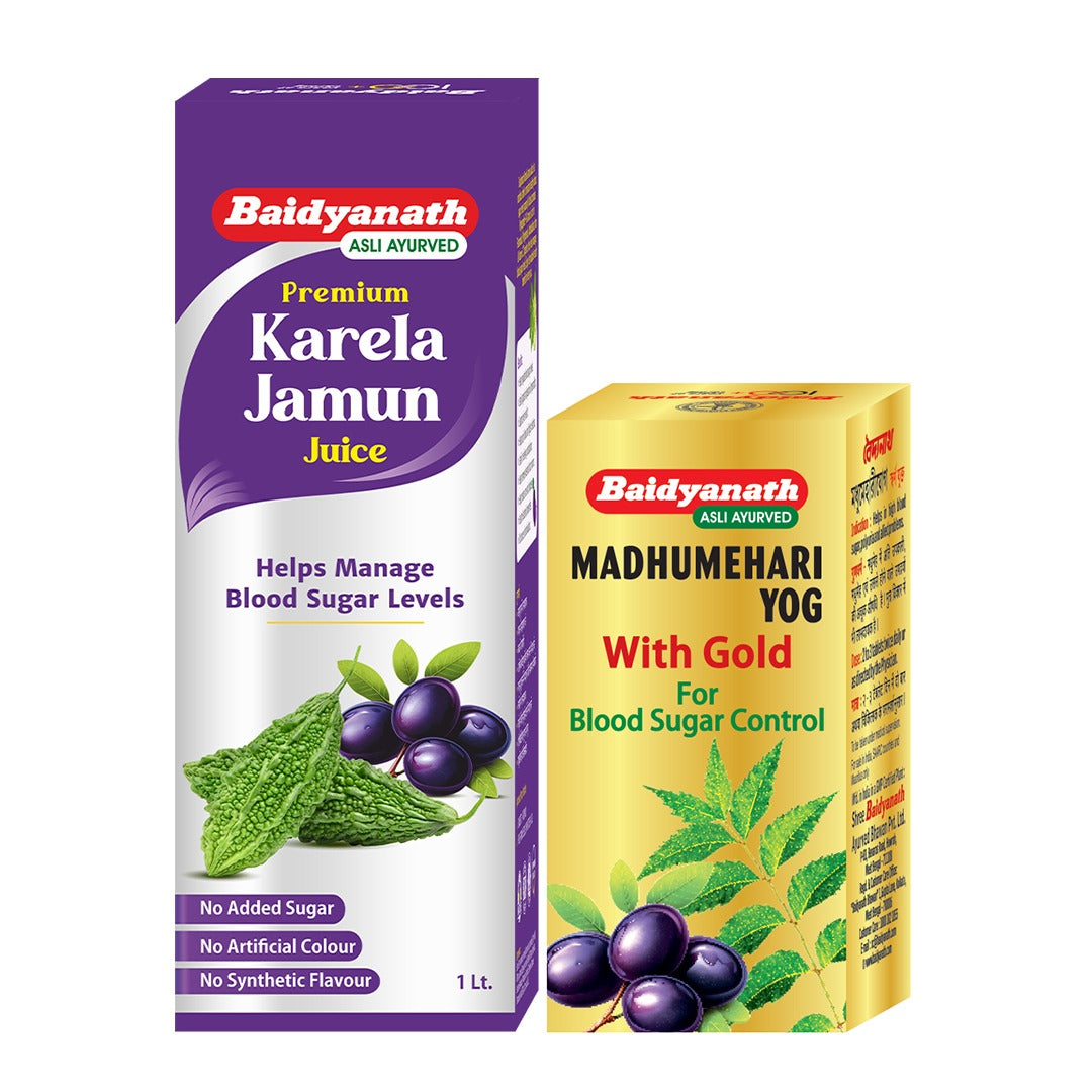 Diabetes Care Combo Of Karela Jamun Juice & Madhumehari Yog
