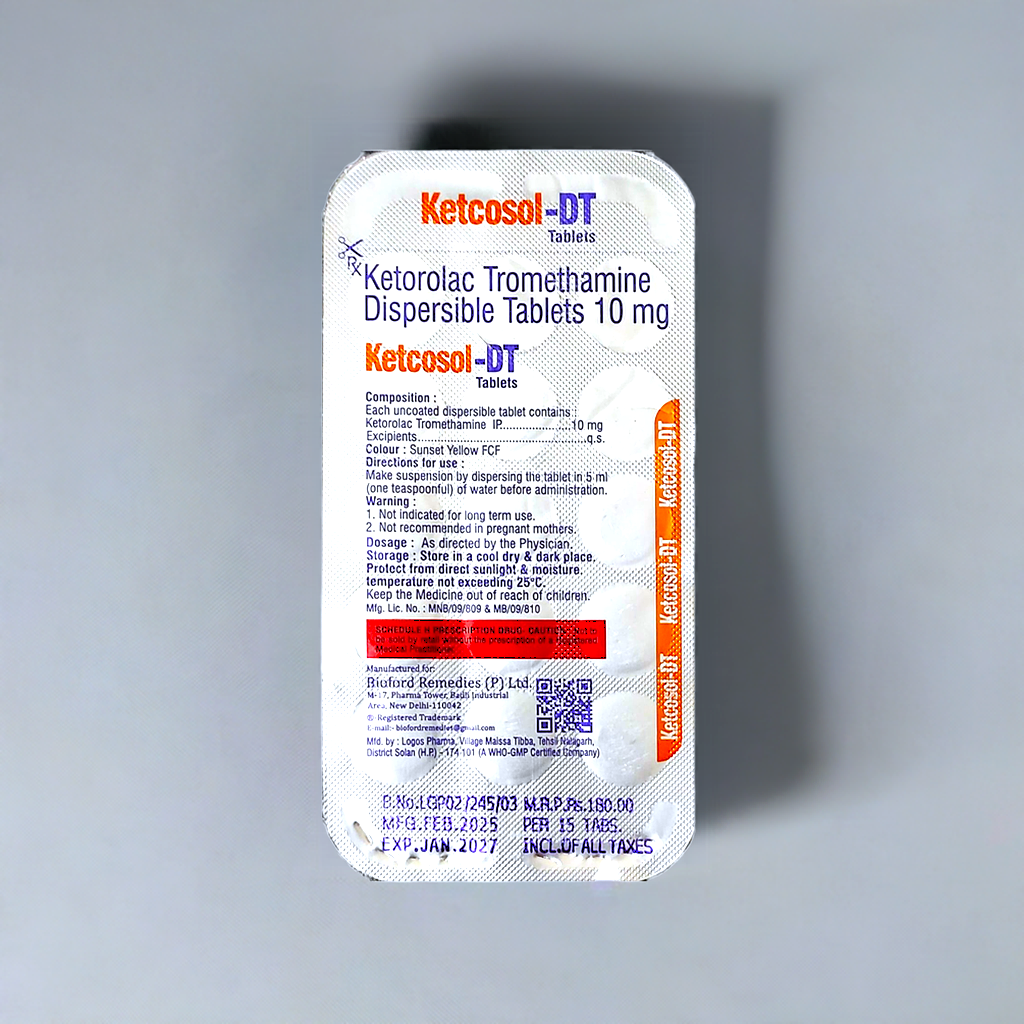 Ketcosol-DT 15 Tablets Bioford