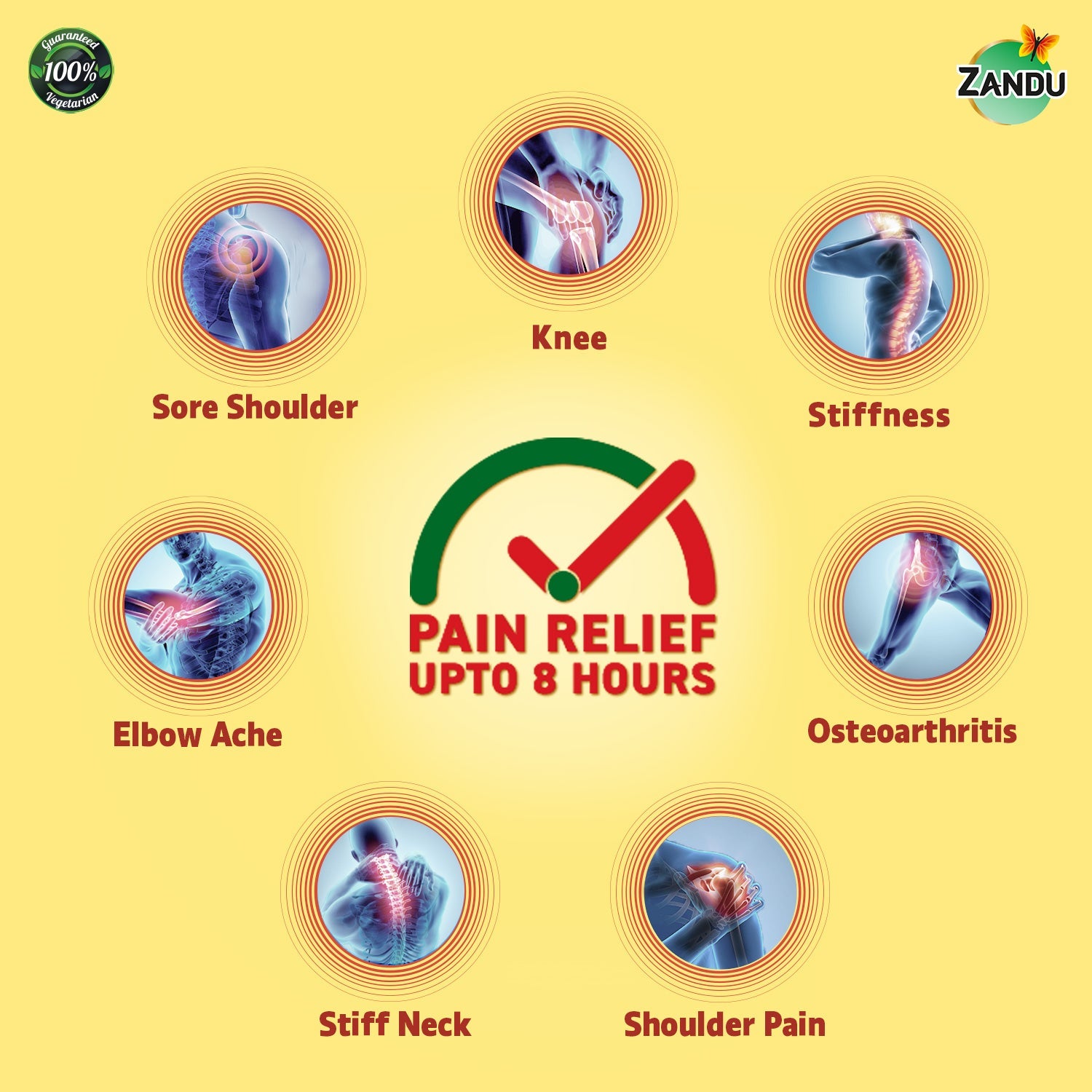 Zandu Knee Pain Relief 5 Patches