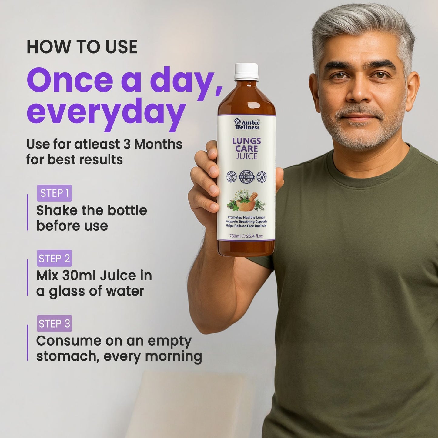 Lungs Care Juice I Cleanses Lungs Naturally 