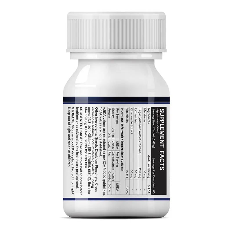 Inlife Melatonin (10mg) with Tagar (250mg)| Vegetarian Tablets - 6