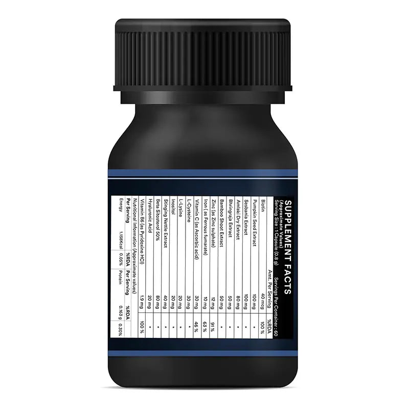 Inlife Biotin Supplement for Hair, with Sesbania, Bamboo Shoot | Veg. Capsules - 7