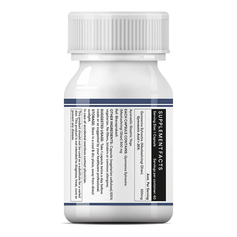 Inlife Gymnema Sylvestre Extract Supplement | 500mg | 60 Veg. Capsules