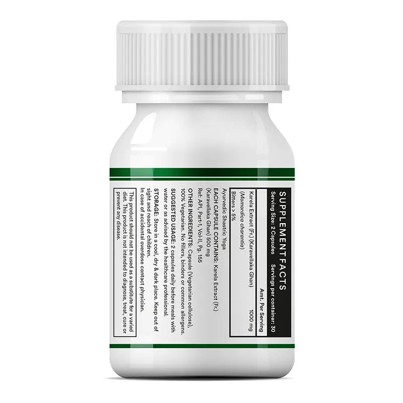 Inlife Karela Bitter Gourd Extract Supplement, 500mg | Veg. Capsules - 6