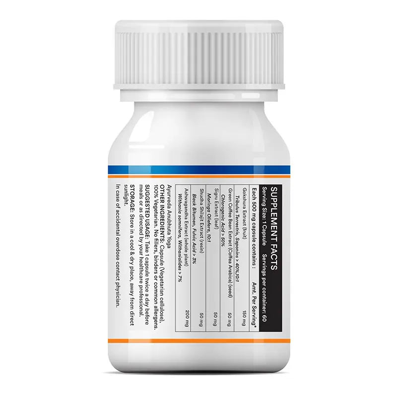 Inlife Energy Booster Supplement | 500mg | Veg. Capsules - 6