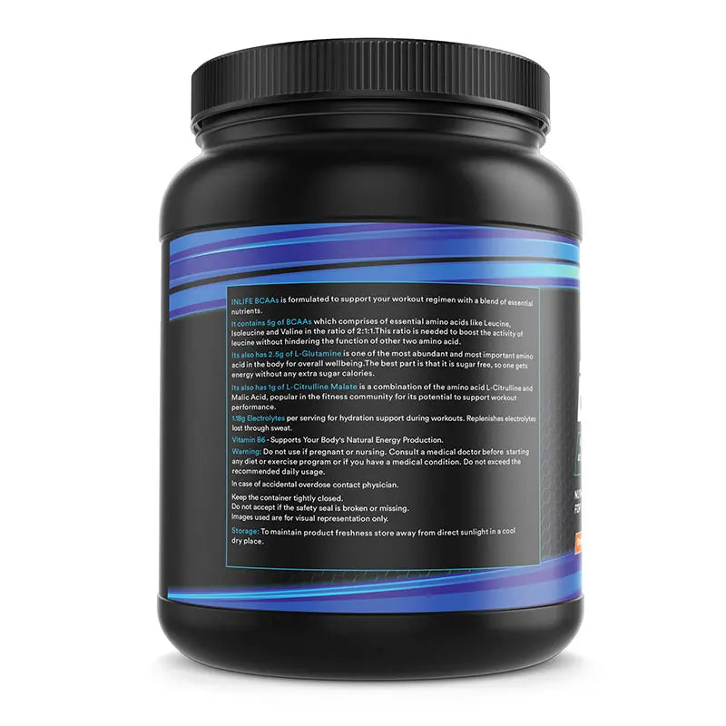 Inlife BCAA Pro Supplement| 250g powder