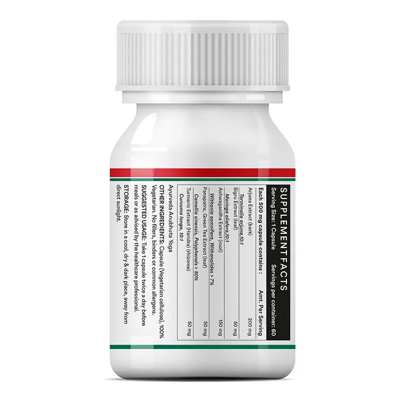 Inlife Heart Care Supplement | 500mg | 60 Veg. Capsules