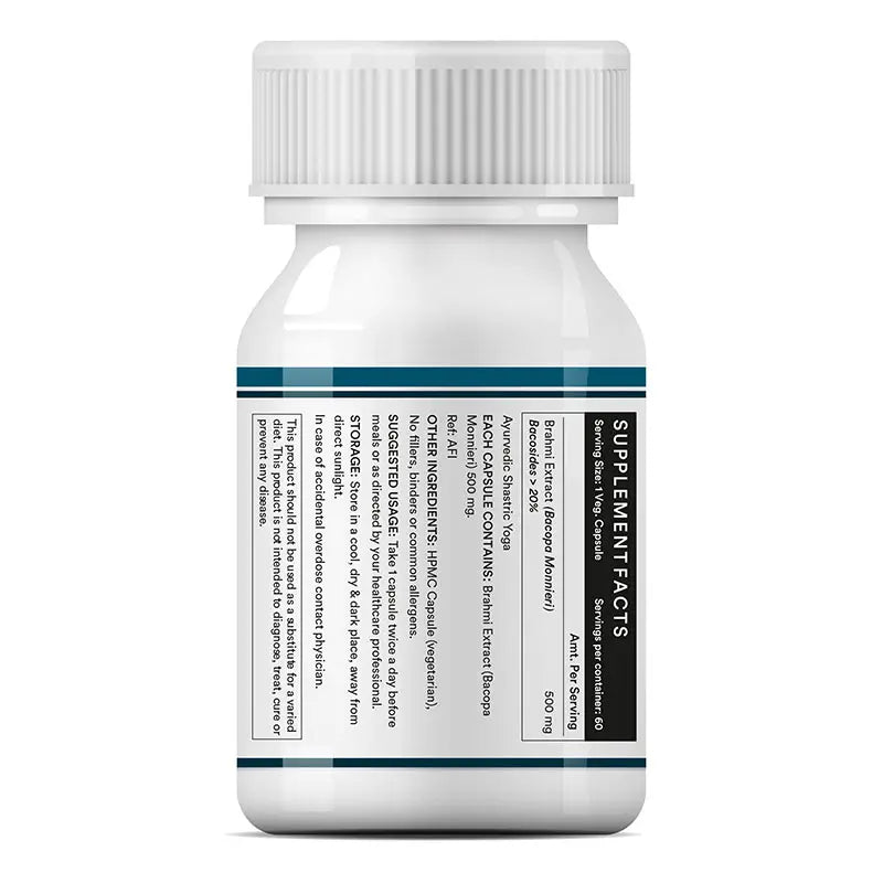 Inlife Brahmi Extract (Bacosides>20%) Supplement | Veg. Capsules - 6