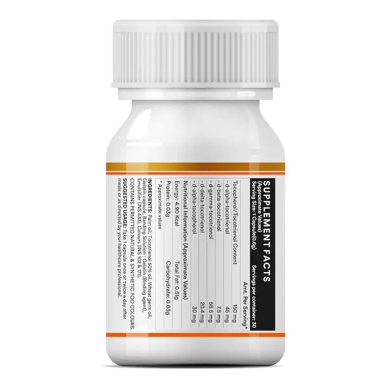 Inlife Tocotrienol Wheat Germ Oil Supplement |Vitamin E Family Capsules - 8
