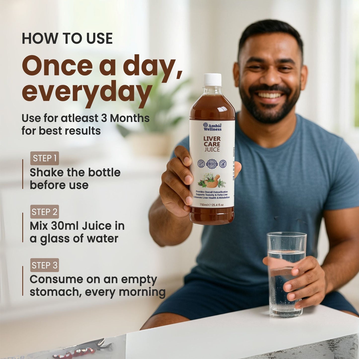 Liver Care Juice for Fatty Liver Detox I Ayurvedic Liver Support with Milk Thistle | 750ML 