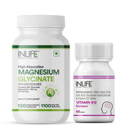 Inlife Vitamin B12 & Magnesium Glycinate Combo | Supports Energy & Relaxation