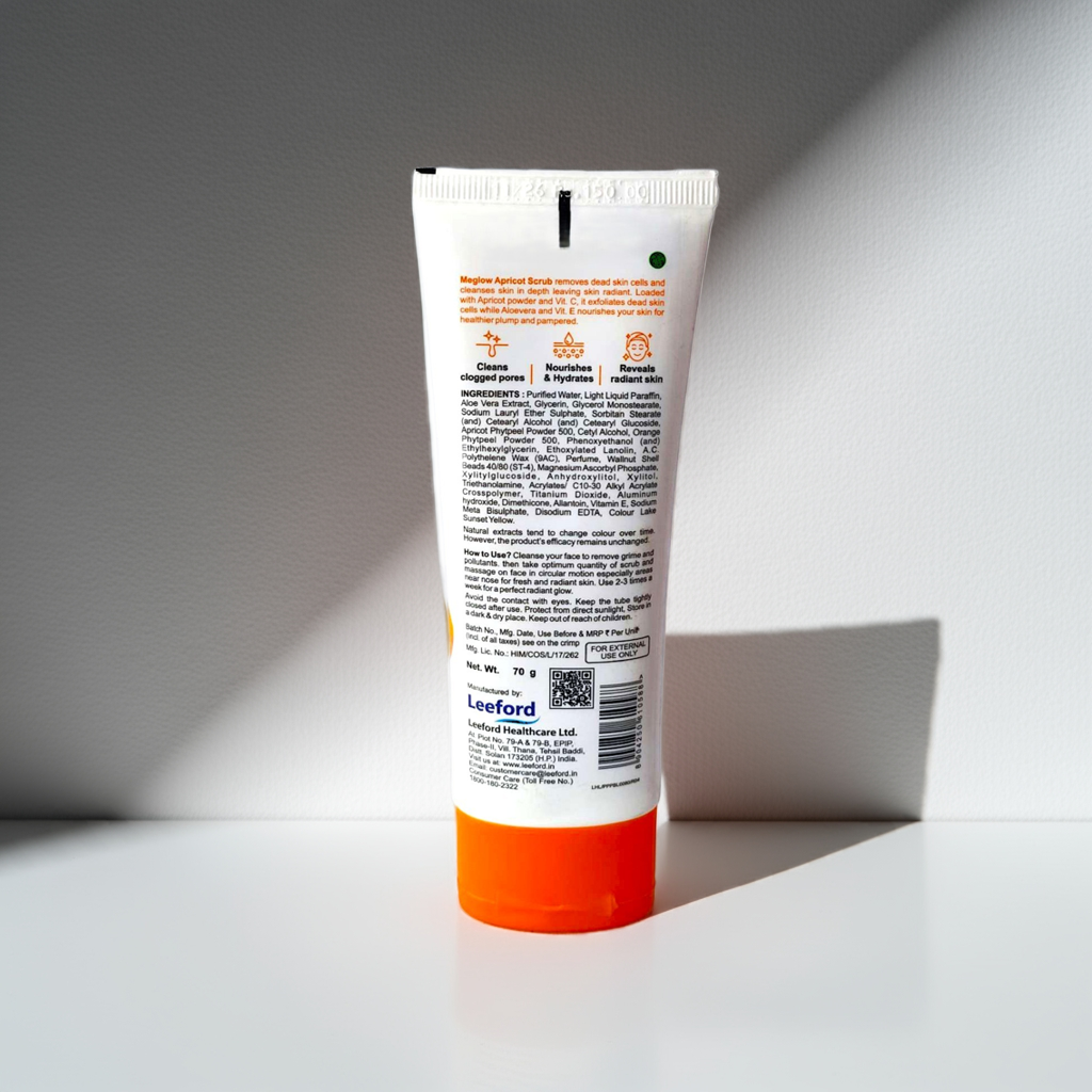 Meglow Apricot Scrub 70g (Pack Of 2)