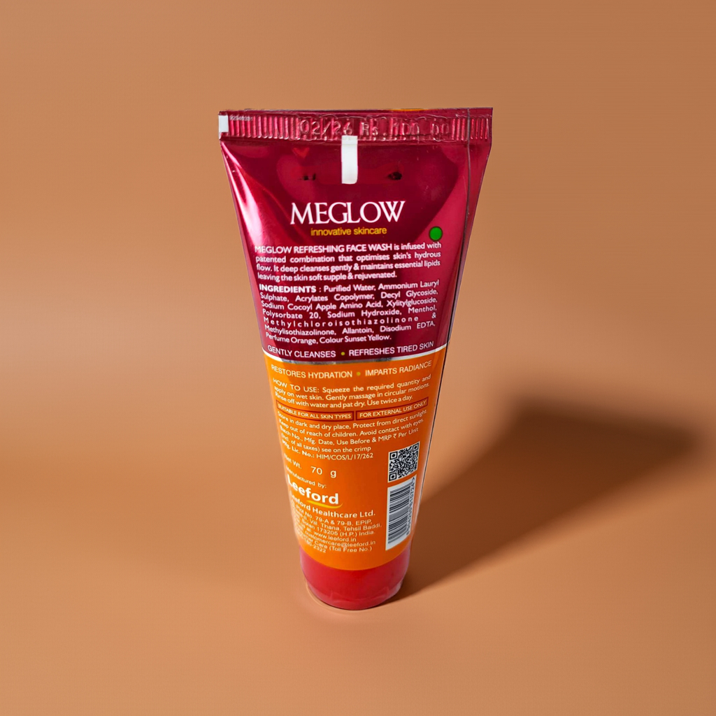 Meglow Refreshing Face Wash 70g (Pack Of 2)