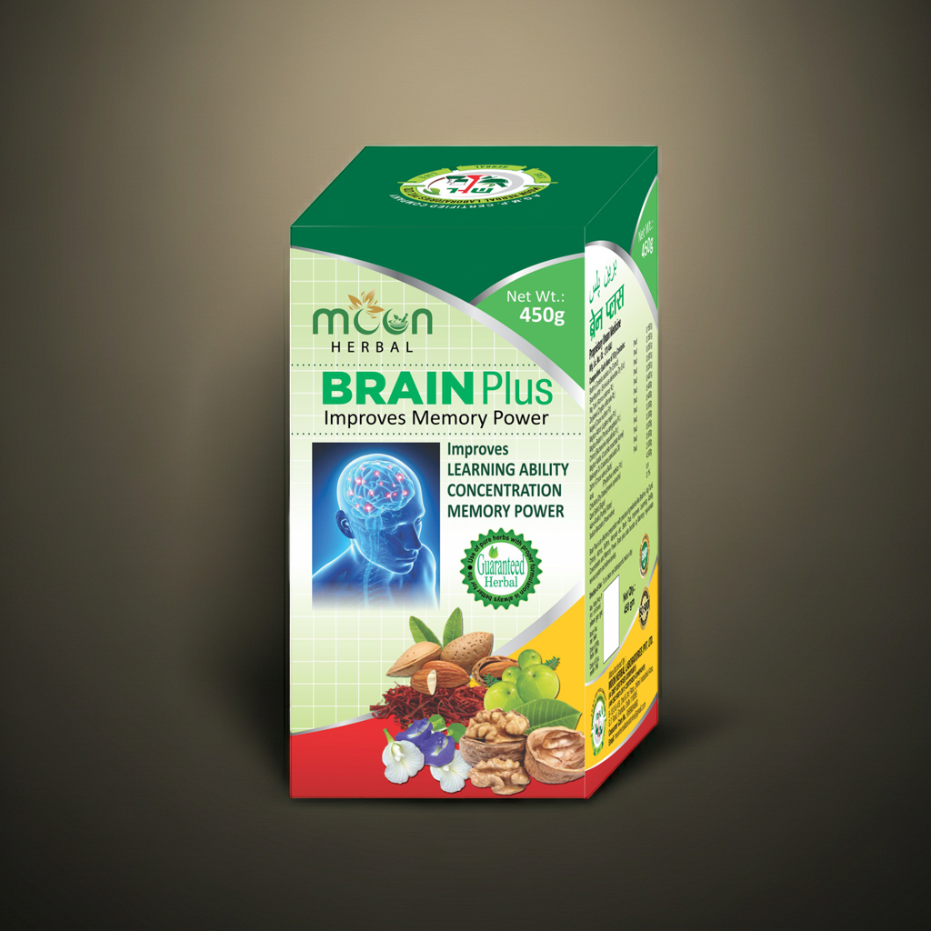 Moon Herbal Brain Plus – Brahmi Shankhpushpi Herbal Tablet