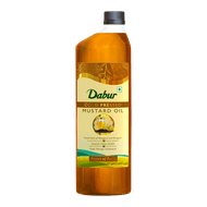 Dabur Cold Pressed Mustard Oil | Rich in Omega 3 & 6 | Healthy, Pure & Flavorful Cooking Oil 1L