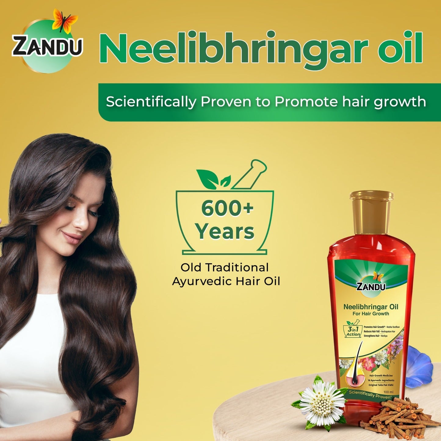 Zandu Neelibhringar Hair Oil (100 ml)