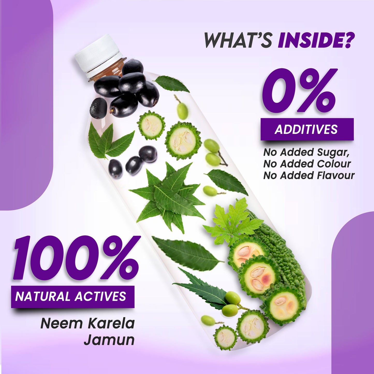 Neem Karela Jamun Juice | Regulates Blood Glucose Metabolism Naturally 