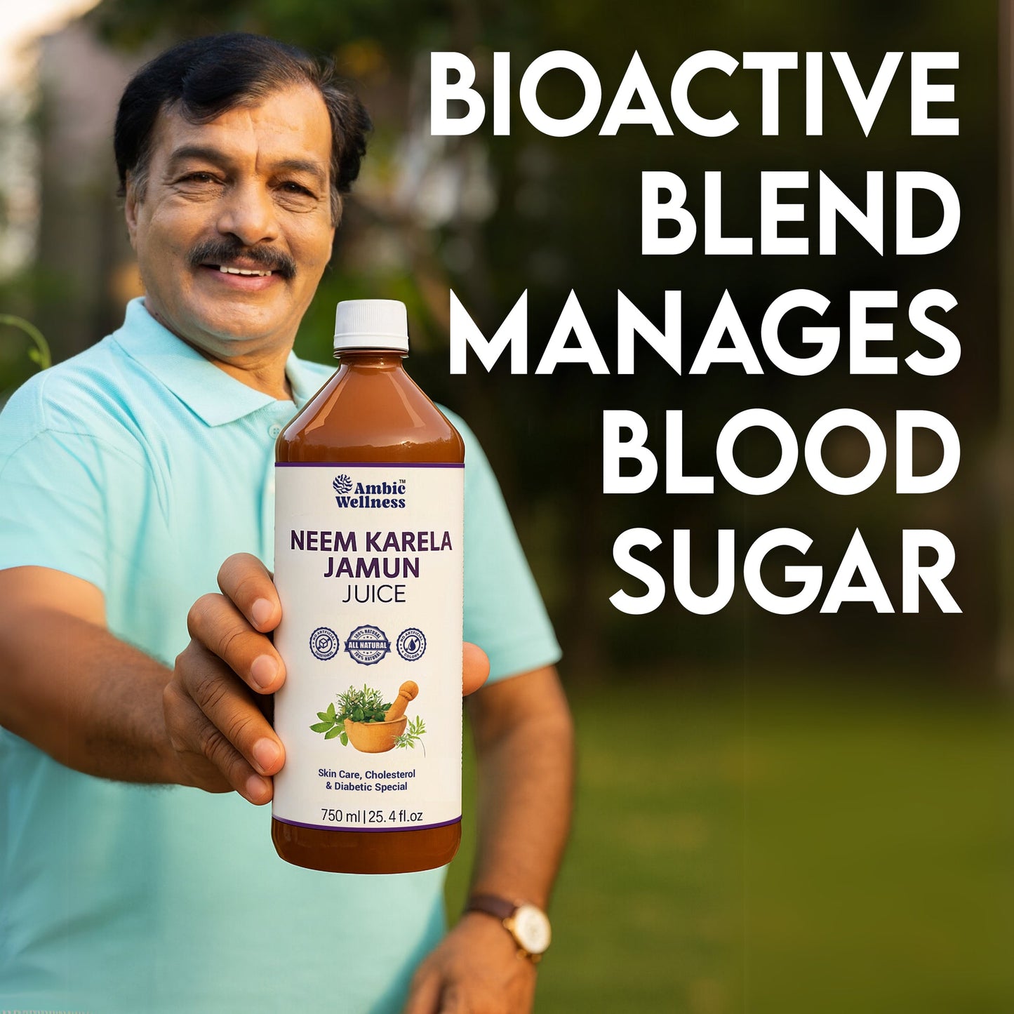 Neem Karela Jamun Juice | Regulates Blood Glucose Metabolism Naturally 