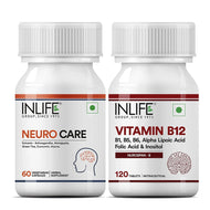 Inlife Neurocare Capsules + Vitamin B12 (RDA) Tablets Combo Pack